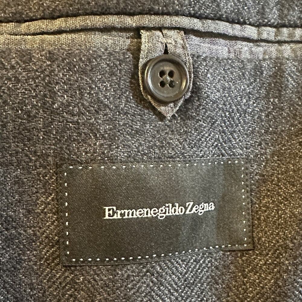 ERMENEGILDO ZEGNA - SAM MALOUF - Classic Gray Men's Blaze - 10 pockets size 52R - Picture 11 of 12